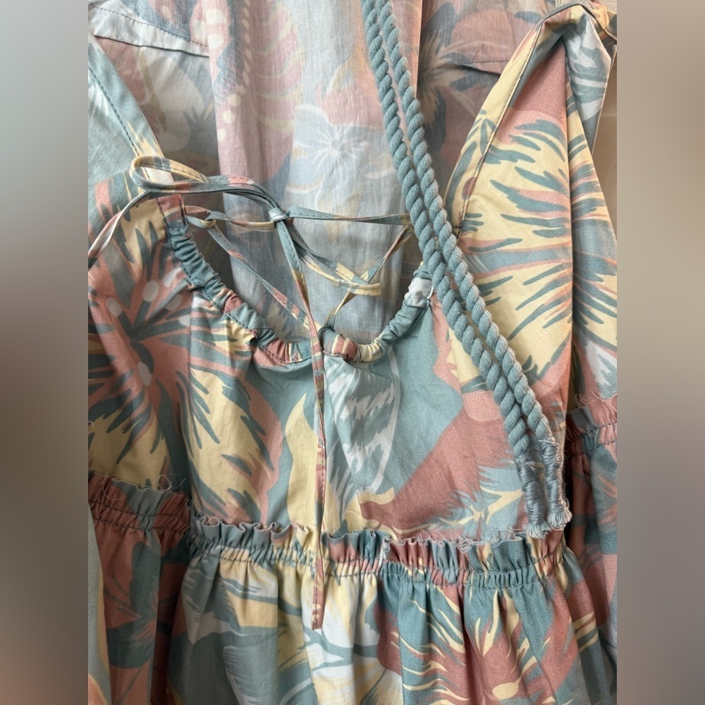 FREE PEOPLE Deserted Island Floral Halter Mini Dress M Size Medium SOLD OUT - Picture 11 of 12